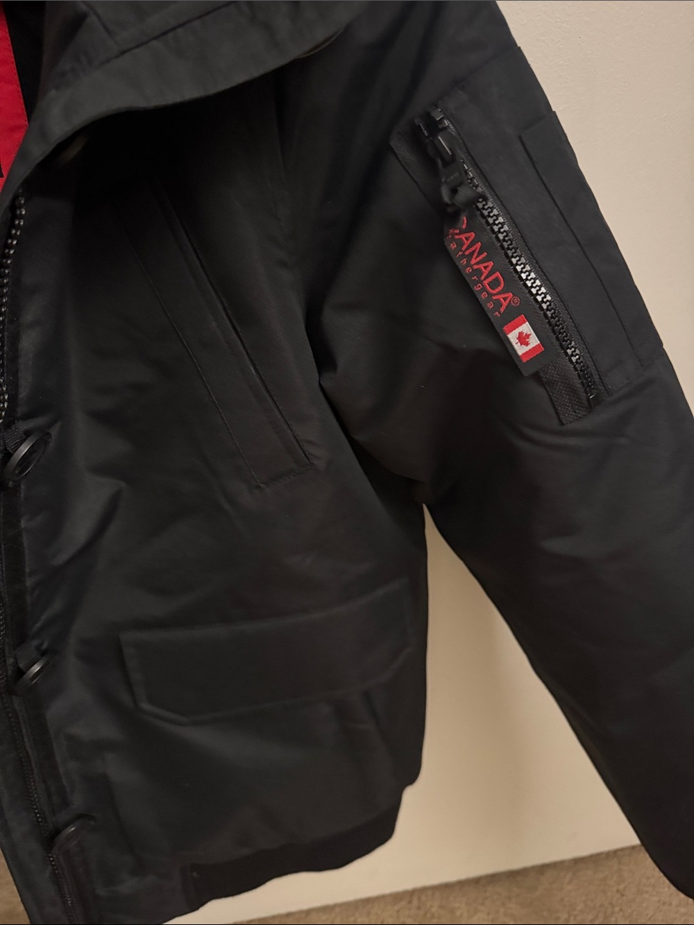 Canada Goose Women's Black Hooded Puffer Jacket with Fur Trim - Picture 6 of 15